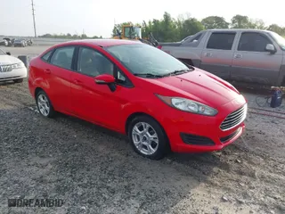 2015 Ford Fiesta SE with VIN 3FADP4BJ6FM132489, listed as a IAAI auction lot 41975658 with 115,653 mi miles. Bid and sale history available at carsss.com. Image 1.
