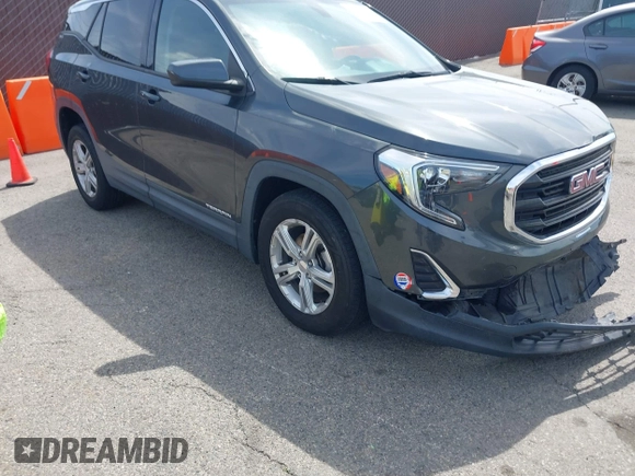 2019 GMC Terrain SLE with VIN 3GKALMEV3KL135653, listed as a IAAI auction lot 41939843 with 63,214 mi miles. Bid and sale history available at carsss.com. Image 1.