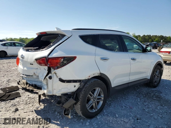 2018 Hyundai Santa Fe 2.4L with VIN 5XYZU3LB1JG537076, listed as a Copart auction lot 52724355 with 63,863 mi miles and Salvage title. Bid and sale history available at DreamBid. Image 3.