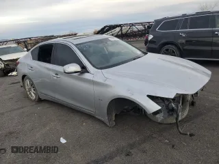 2020 Infiniti Q50 with VIN JN1EV7AR7LM255371, listed as a Copart auction lot 41490195 with 85,974 mi miles and Salvage Title. Bid and sale history available at DreamBid. Image 4.