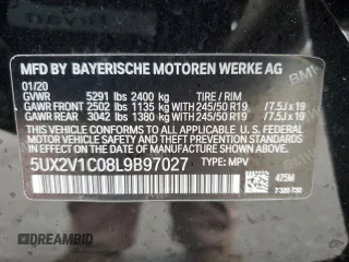 2020 BMW X4 xDrive30i z VIN 5UX2V1C08L9B97027, wystawiony jako Copart lot #50574175 z przebiegiem 124 221 mil mil oraz Szkoda całkowita • Salvage title. Historia ofert i sprzedaży dostępna na DreamBid. Obrazek 13.