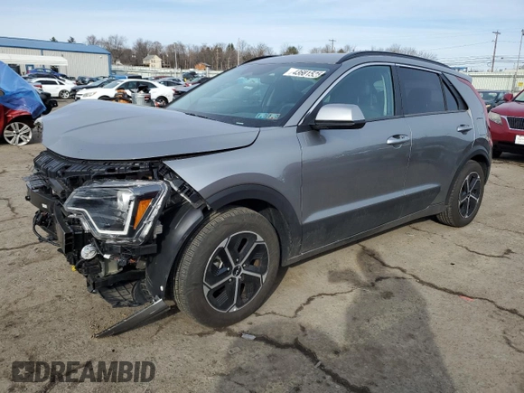 2024 Kia Niro LX with VIN KNDCP3LE5R5155631, listed as a Copart auction lot 43681525 with 5,343 mi miles and Salvage Title. Bid and sale history available at carsss.com. Image 1.