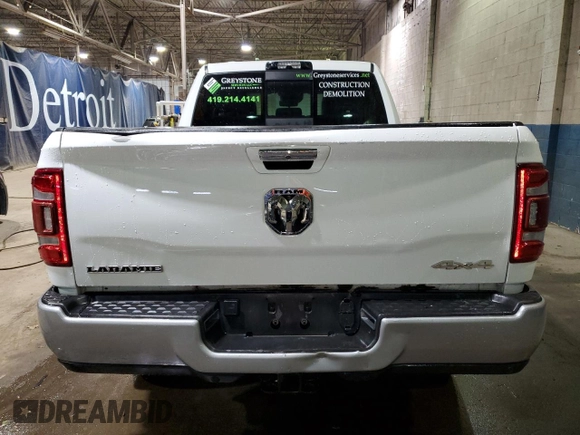 2022 Ram 2500 Laramie with VIN 3C6UR5FL4NG220760, listed as a Copart auction lot 86254084 with 16,528 mi miles and Salvage title. Bid and sale history available at DreamBid. Image 6.