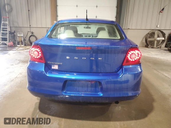 2014 Dodge Avenger SE with VIN 1C3CDZAB8EN126367, listed as a Copart auction lot 57153165 with 147,539 mi miles and Clean title. Bid and sale history available at DreamBid. Image 6.