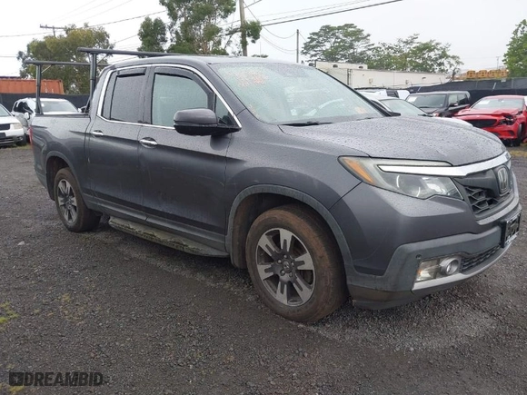 2017 Honda Ridgeline RTL-E with VIN 5FPYK3F76HB034774, listed as a IAAI auction lot 41754824 with 67,451 mi miles. Bid and sale history available at carsss.com. Image 1.