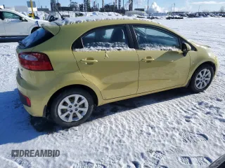 2016 Kia Rio LX with VIN KNADM5A30G6562206, listed as a Copart auction lot 46889555 with 97,729 mi miles and Salvage Title. Bid and sale history available at carsss.com. Image 3.