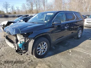 2020 Chevrolet Traverse LS with VIN 1GNERFKW8LJ110610, listed as a Copart auction lot 45092295 with 128,945 mi miles and Salvage Title. Bid and sale history available at carsss.com. Image 1.