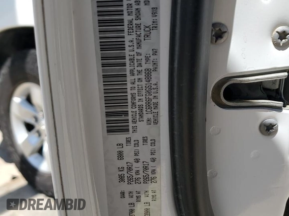 2016 Ram 1500 Tradesman with VIN 1C6RR6FG0GS148868, listed as a Copart auction lot 52331435 with 152,374 mi miles and Clean title. Bid and sale history available at DreamBid. Image 12.