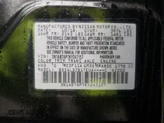 2019 Nissan Sentra SV with VIN 3N1AB7AP7KY247157, listed as a Copart auction lot 49877865 with 106,805 mi miles and Salvage Title. Bid and sale history available at DreamBid. Image 12.
