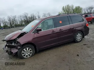 2008 Honda Odyssey EX-L with VIN 5FNRL38798B087573, listed as a Copart auction lot 51915525 with 0 mi miles and Salvage Title. Bid and sale history available at carsss.com. Image 1.