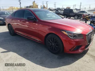 2019 Genesis G80 Sport with VIN KMHGN4JB6KU291019, listed as a Copart auction lot 51709175 with 82,982 mi miles and Salvage title. Bid and sale history available at DreamBid. Image 4.