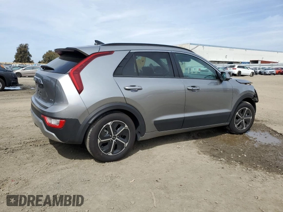 2023 Kia Niro EX with VIN KNDCR3LE3P5053638, listed as a Copart auction lot 49709135 with 18,645 mi miles and Salvage Title. Bid and sale history available at carsss.com. Image 3.