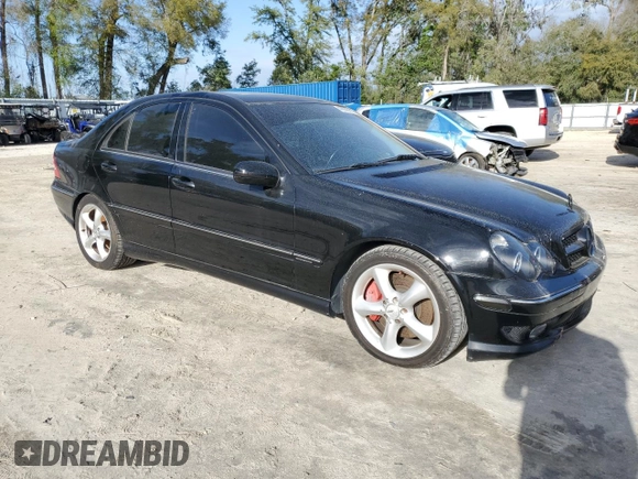 2006 Mercedes-Benz C 230 Sport with VIN WDBRF52H76F764986, listed as a Copart auction lot 49978785 with 76,405 mi miles and Clean Title. Bid and sale history available at carsss.com. Image 4.