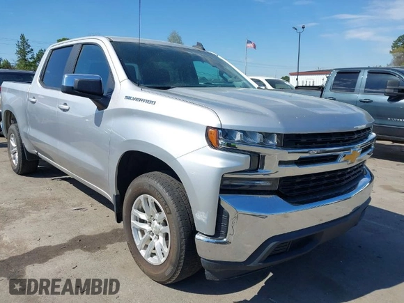 2020 Chevrolet Silverado 1500 LT with VIN 3GCPWCEDXLG120348, listed as a IAAI auction lot 41841271 with 42,665 mi miles. Bid and sale history available at carsss.com. Image 1.
