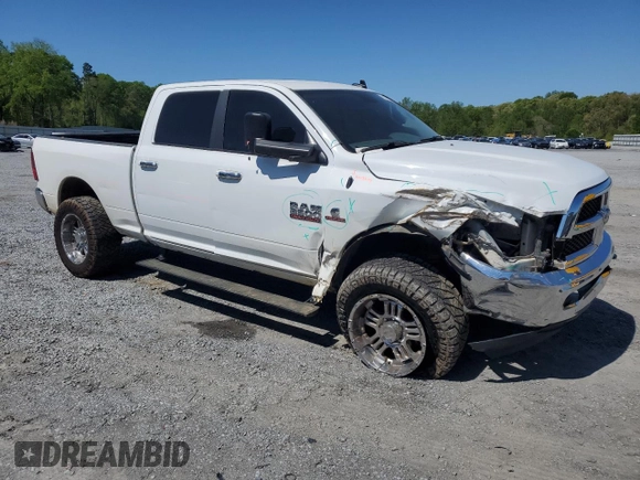2017 Ram 2500 Big Horn with VIN 3C6UR5DLXHG725449, listed as a Copart auction lot 51876565 with 198,422 mi miles and Salvage title. Bid and sale history available at DreamBid. Image 4.