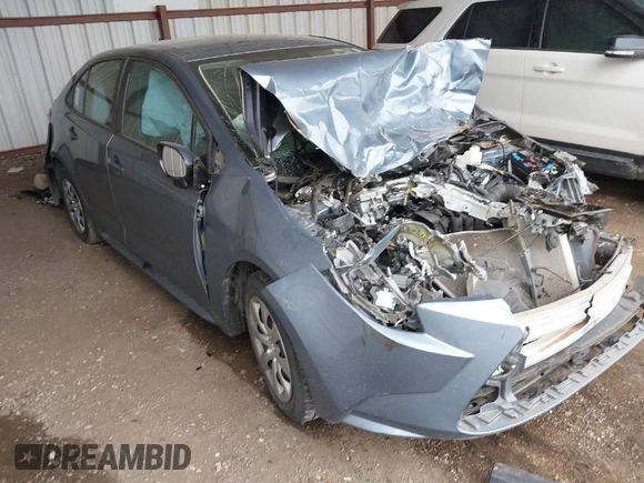 2020 Toyota Corolla LE with VIN 5YFEPRAEXLP062497, listed as a IAAI auction lot 41735577 with 1 mi miles. Bid and sale history available at carsss.com. Image 1.