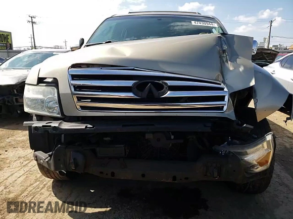 2004 Infiniti QX56 with VIN 5N3AA08C94N812120, listed as a Copart auction lot 47430944 with 193,433 mi miles and Salvage Title. Bid and sale history available at carsss.com. Image 12.