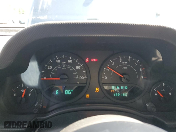 2007 Jeep Wrangler X with VIN 1J4FA24117L170294, listed as a Copart auction lot 64806715 with 132,130 mi miles and Salvage title. Bid and sale history available at DreamBid. Image 9.