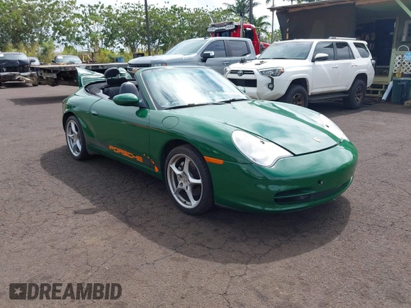 2002 Porsche 911 with VIN WP0CA29992S654557, listed as a IAAI auction lot 41615370 with 75,986 mi miles and . Bid and sale history available at DreamBid. Image 1.