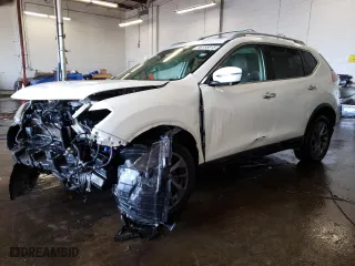 2016 Nissan Rogue SV with VIN 5N1AT2MV1GC785209, listed as a Copart auction lot 46155915 with 127574 miles and Salvage Title. Bid and sale history available at carsss.com. Image 1.