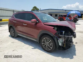 2020 Hyundai Tucson Ultimate with VIN KM8J33AL8LU255297, listed as a Copart auction lot 57550635 with Not provided miles and Salvage title. Bid and sale history available at DreamBid. Image 4.