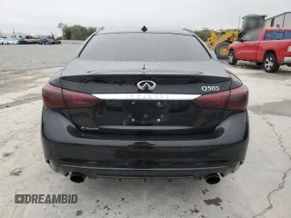 2020 Infiniti Q50 3.0t SPORT with VIN JN1EV7AP7LM200272, listed as a Copart auction lot 46781145 with 58,814 mi miles and Salvage Title. Bid and sale history available at carsss.com. Image 6.