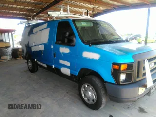 2014 Ford Econoline Cargo Commercial with VIN 1FTNE1EW9EDA70011, listed as a IAAI auction lot 37021285 with 244,383 mi miles and . Bid and sale history available at DreamBid. Image 1.