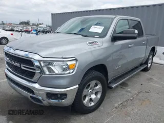2022 Ram 1500 Big Horn with VIN 1C6SRFFM0NN259536, listed as a IAAI auction lot 42044321 with 49,133 mi miles and . Bid and sale history available at DreamBid. Image 2.