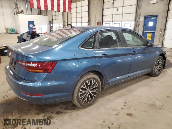 2019 Volkswagen Jetta SEL with VIN 3VWEB7BUXKM261707, listed as a Copart auction lot 49693955 with 229,200 mi miles and Non repairable. Bid and sale history available at DreamBid. Image 3.
