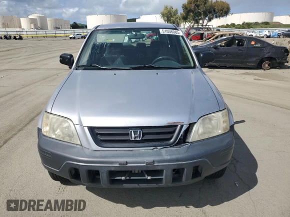 2001 Honda CR-V LX with VIN JHLRD28401S017050, listed as a Copart auction lot 51056085 with 250,336 mi miles and Salvage Title. Bid and sale history available at carsss.com. Image 5.