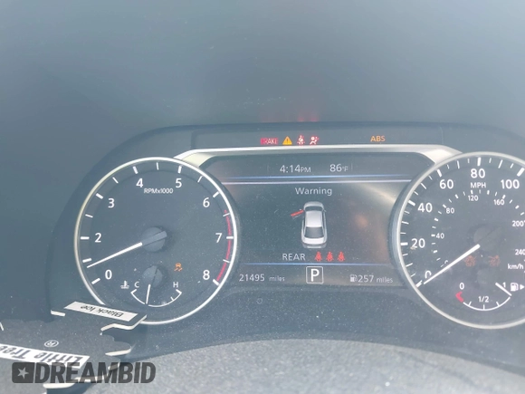 2023 Nissan Sentra SV with VIN 3N1AB8CV2PY276039, listed as a IAAI auction lot 42074619 with 21,495 mi miles and . Bid and sale history available at DreamBid. Image 7.