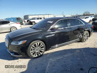 2017 Lincoln Continental Reserve with VIN 1LN6L9NC6H5631760, listed as a Copart auction lot 87201744 with 44,118 mi miles and Salvage Title. Bid and sale history available at carsss.com. Image 1.