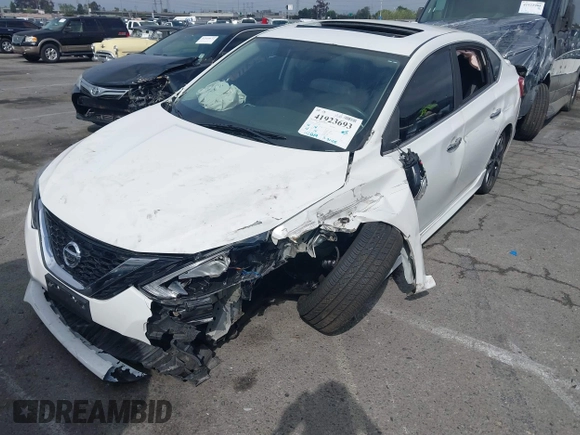 2017 Nissan Sentra SR Turbo with VIN 3N1CB7AP1HY248063, listed as a IAAI auction lot 41923693 with 112,814 mi miles. Bid and sale history available at carsss.com. Image 6.