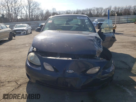 2002 Ford Escort ZX2 Standard with VIN 3FAFP11322R133324, listed as a Copart auction lot 46876655 with 143,367 mi miles and Salvage Title. Bid and sale history available at carsss.com. Image 5.