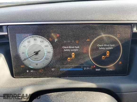 2022 Hyundai Santa Cruz SEL z VIN 5NTJCDAE0NH019768, wystawiony jako Copart lot #52050325 z przebiegiem 55 346 mil mil oraz Szkoda całkowita • Salvage title. Historia ofert i sprzedaży dostępna na DreamBid. Obrazek 9.