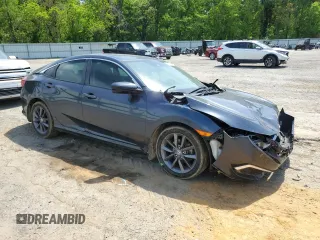2020 Honda Civic EX-L z VIN 19XFC1F73LE017348, wystawiony jako Copart lot #52492255 z przebiegiem Nie podano mil oraz Szkoda całkowita • Salvage title. Historia ofert i sprzedaży dostępna na DreamBid. Obrazek 4.