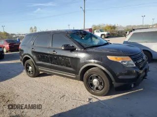 2014 Ford Utility Police Interceptor with VIN 1FM5K8AR9EGC08206, listed as a Copart auction lot 75735554 with 155,388 mi miles and Salvage Title. Bid and sale history available at carsss.com. Image 4.