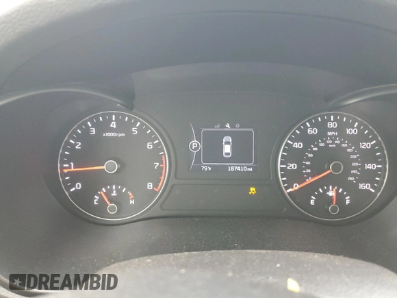 2016 Kia Optima LX with VIN KNAGT4L37G5107687, listed as a Copart auction lot 60239765 with 187,410 mi miles and Salvage title. Bid and sale history available at DreamBid. Image 9.
