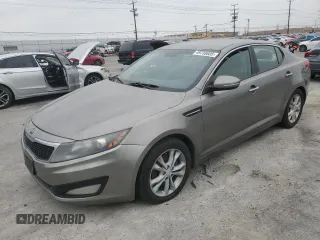 2013 Kia Optima LX with VIN 5XXGM4A74DG098556, listed as a Copart auction lot 49738605 with 159,388 mi miles and Salvage Title. Bid and sale history available at carsss.com. Image 1.