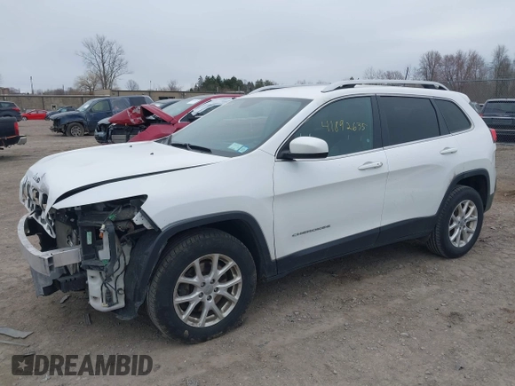 2018 Jeep Cherokee Latitude Plus with VIN 1C4PJMLBXJD598592, listed as a IAAI auction lot 41892635 with 145,031 mi miles. Bid and sale history available at carsss.com. Image 2.
