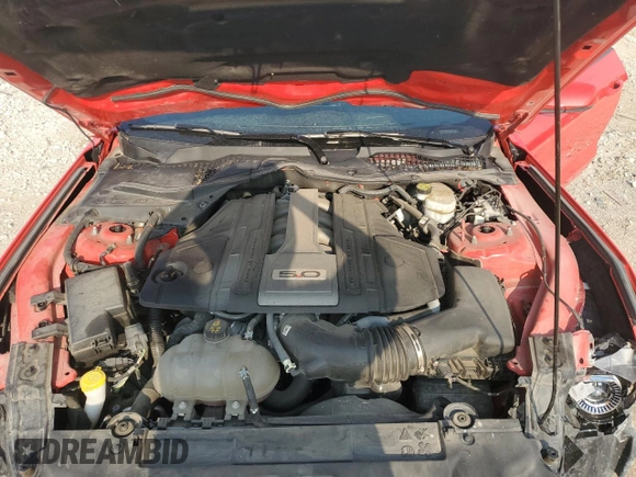 2018 Ford Mustang GT with VIN 1FA6P8CF3J5184669, listed as a Copart auction lot 58906205 with 37,343 mi miles and Salvage title. Bid and sale history available at DreamBid. Image 11.