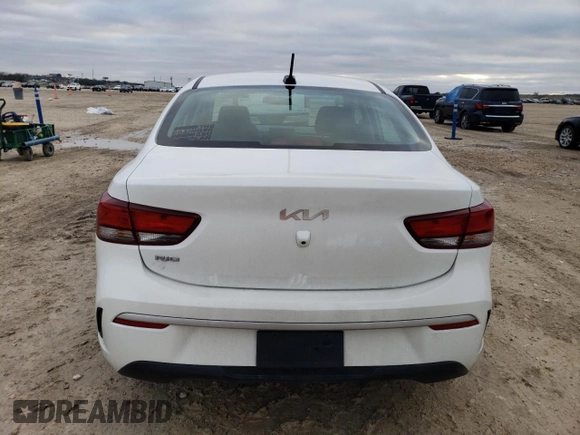 2022 Kia Rio LX with VIN 3KPA24AD7NE463632, listed as a Copart auction lot 45103355 with 70,898 mi miles and Salvage Title. Bid and sale history available at carsss.com. Image 6.
