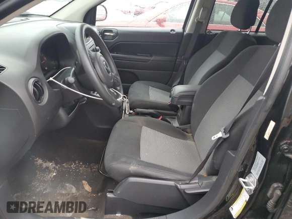 2017 Jeep Compass Sport with VIN 1C4NJCBA2HD147449, listed as a Copart auction lot 89077535 with 132,150 mi miles and Salvage Title. Bid and sale history available at carsss.com. Image 7.