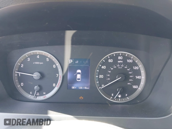 2016 Hyundai Sonata SE z VIN 5NPE24AF2GH290815, wystawiony jako IAAI lot #42314347 z przebiegiem 126 116 mil mil oraz . Historia ofert i sprzedaży dostępna na DreamBid. Obrazek 7.