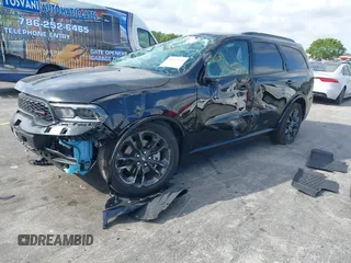 2024 Dodge Durango GT Plus with VIN 1C4RDHDG6RC248475, listed as a IAAI auction lot 41607524 with 5,245 mi miles and . Bid and sale history available at DreamBid. Image 2.