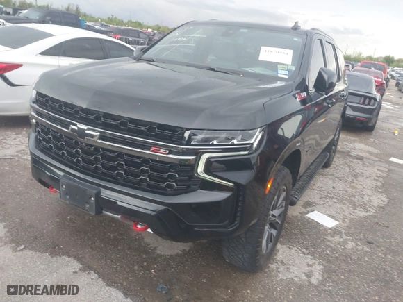 2021 Chevrolet Tahoe Z71 with VIN 1GNSKPKD5MR155986, listed as a IAAI auction lot 41870554 with 91,568 mi miles. Bid and sale history available at carsss.com. Image 17.