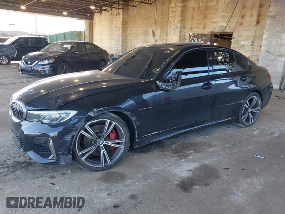 2021 BMW 3 Series M340i xDrive with VIN 3MW5U9J01M8B75976, listed as a IAAI auction lot 41664051 with 90,155 mi miles. Bid and sale history available at carsss.com. Image 16.