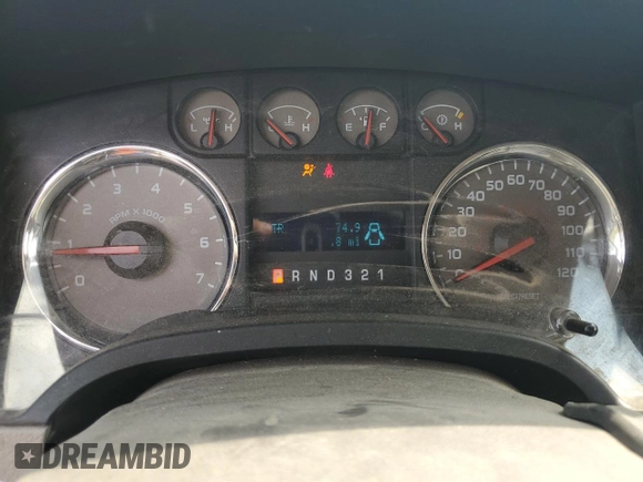2010 Ford F-150 XL with VIN 1FTFX1EV3AKE20275, listed as a Copart auction lot 61480585 with 76,806 mi miles and Salvage title. Bid and sale history available at DreamBid. Image 9.