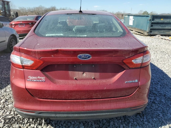 2015 Ford Fusion S Hybrid with VIN 3FA6P0UU2FR250857, listed as a Copart auction lot 46825835 with 0 mi miles and Clean Title. Bid and sale history available at carsss.com. Image 6.