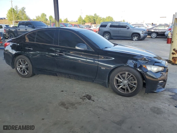 2017 Infiniti Q50 3.0t Premium with VIN JN1EV7AP5HM740193, listed as a Copart auction lot 82031294 with NaN miles and Salvage Title. Bid and sale history available at carsss.com. Image 4.